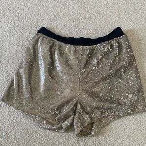 Zara Basic Sequin Shorts
